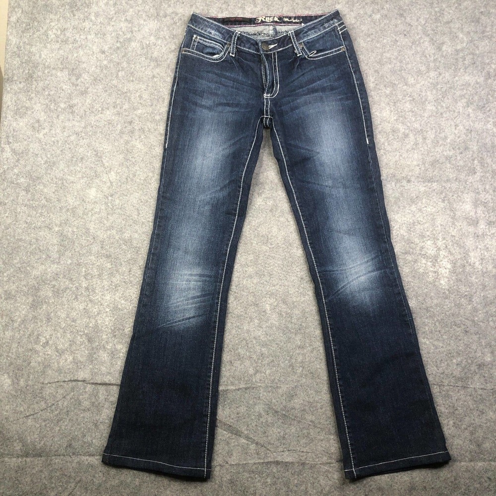 Rock 47 Wrangler Women's size 5/6 Low Rise Embellished Bootcut Jeans 29x30